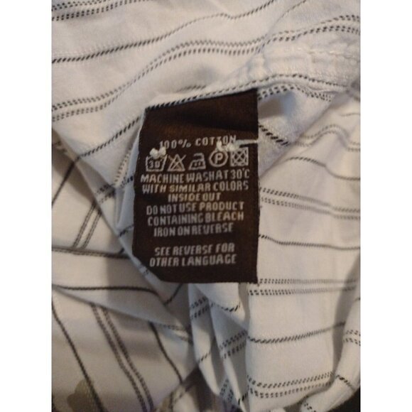 ROAR Buckle Enough Excuses Embroidered White Long Sleeve Button Shirt Men's XL - Picture 9 of 12